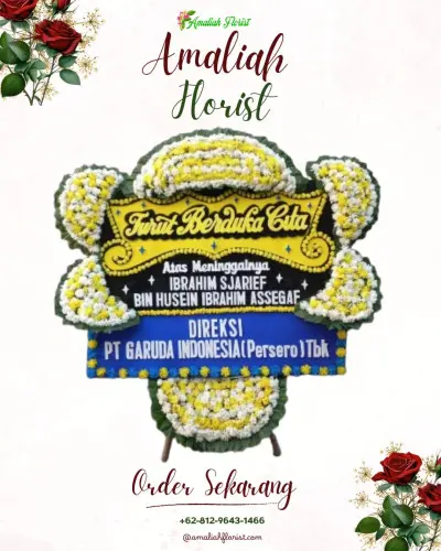 Papan Bunga Duka di Gotong Royong